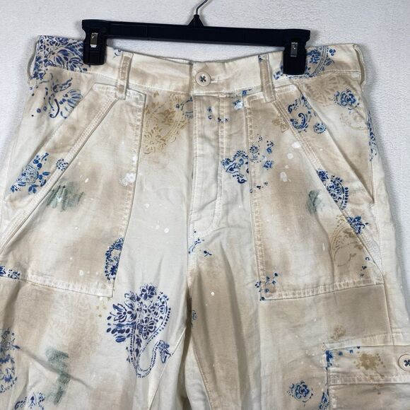 Pilcro Printed Painter Chore Pants Button Fly – Size 32 - Picture 9 of 13